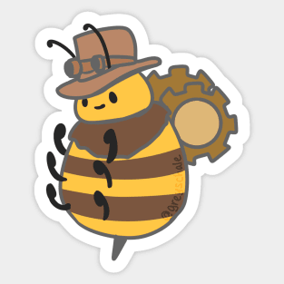 Steampunk Bee Sticker